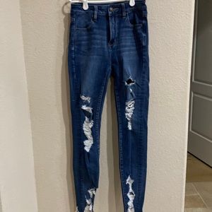 american eagle skinny jeans size 0